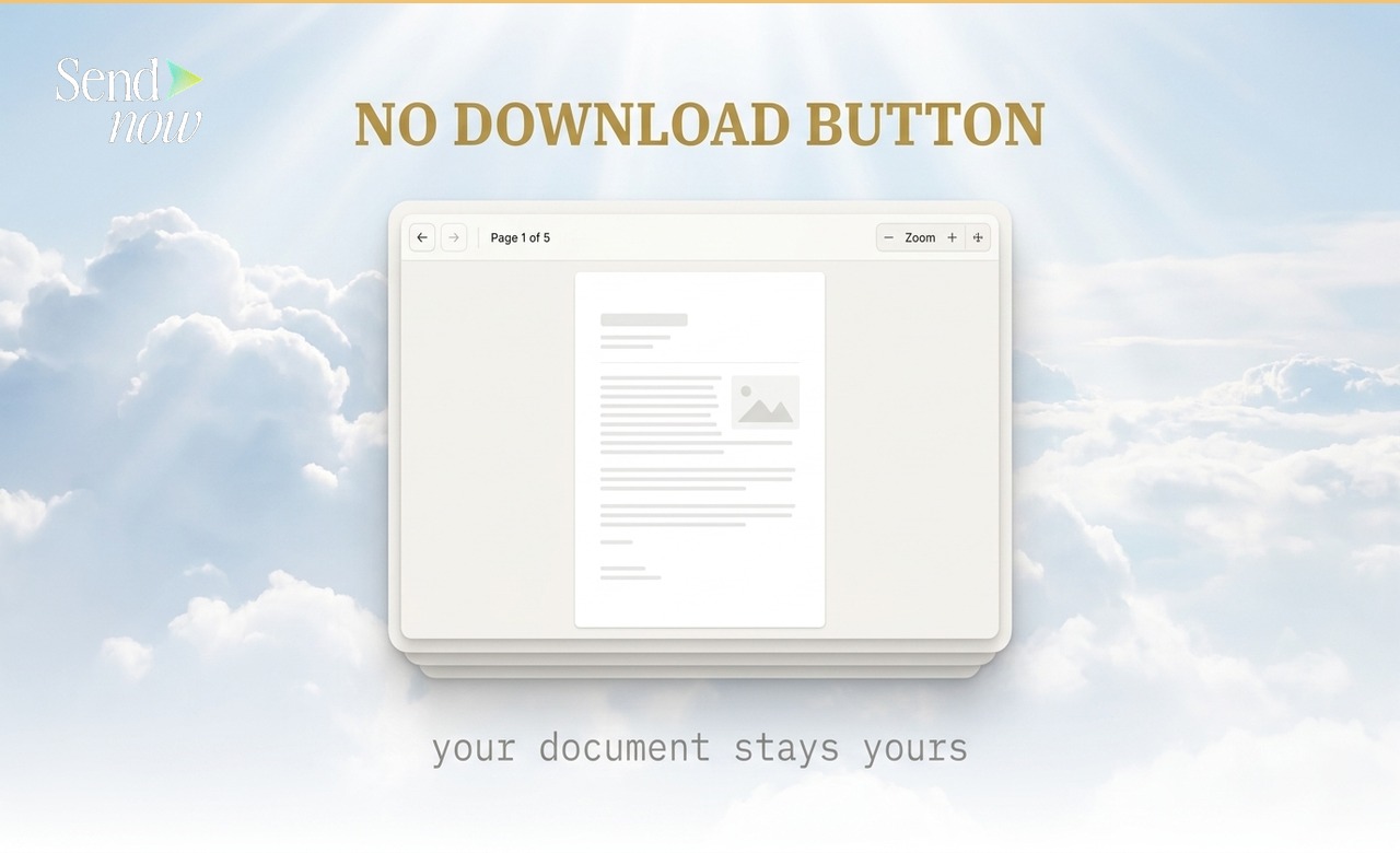 Document viewer with no download button visible in the toolbar