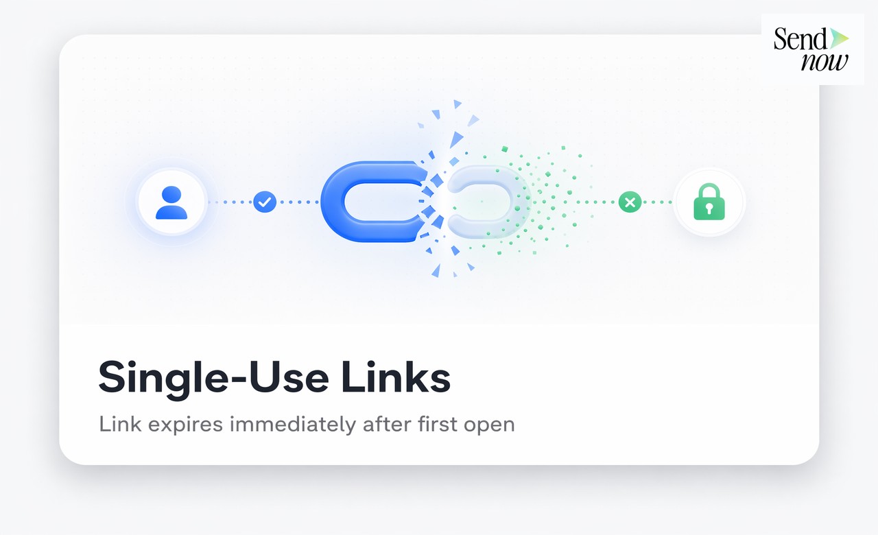SendNow viewer OTP entry authentication screen