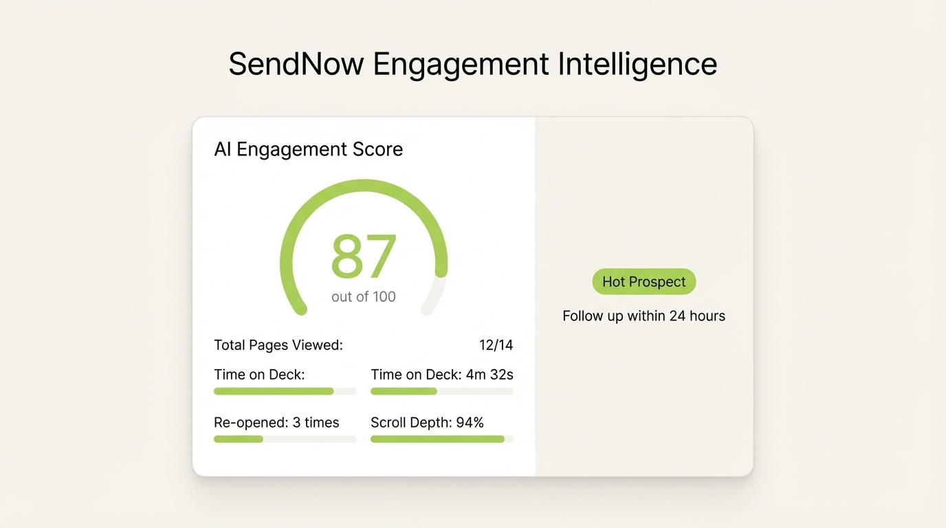 SendNow AI Engagement Scoring Panel
