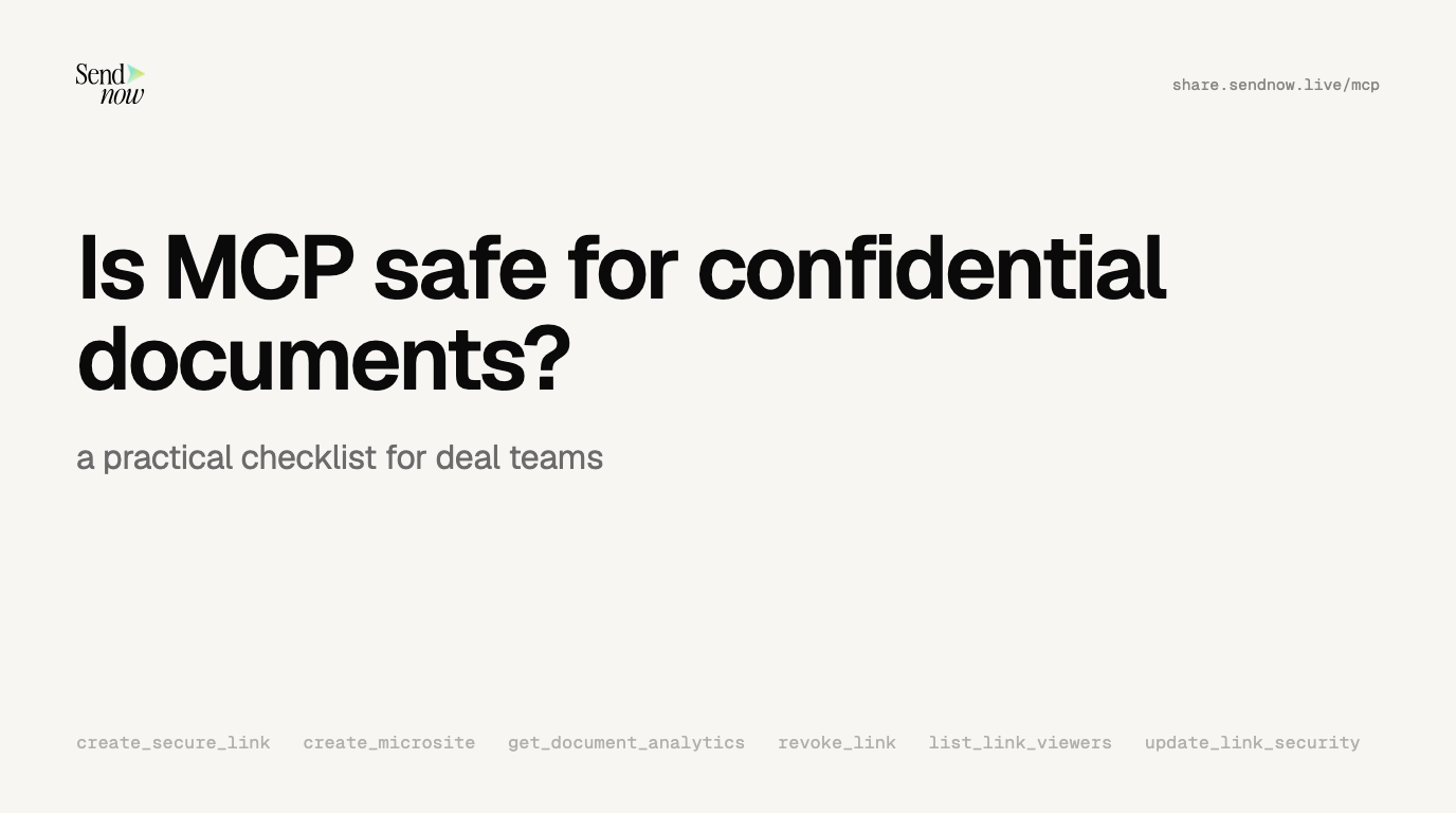 Is MCP Safe for Confidential Documents? A Practical Checklist (2026)
