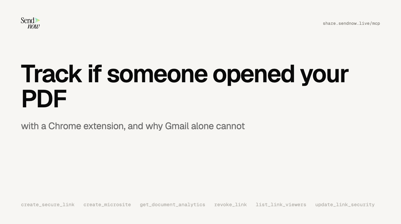 How to Track If Someone Opened Your PDF With a Chrome Extension (2026)