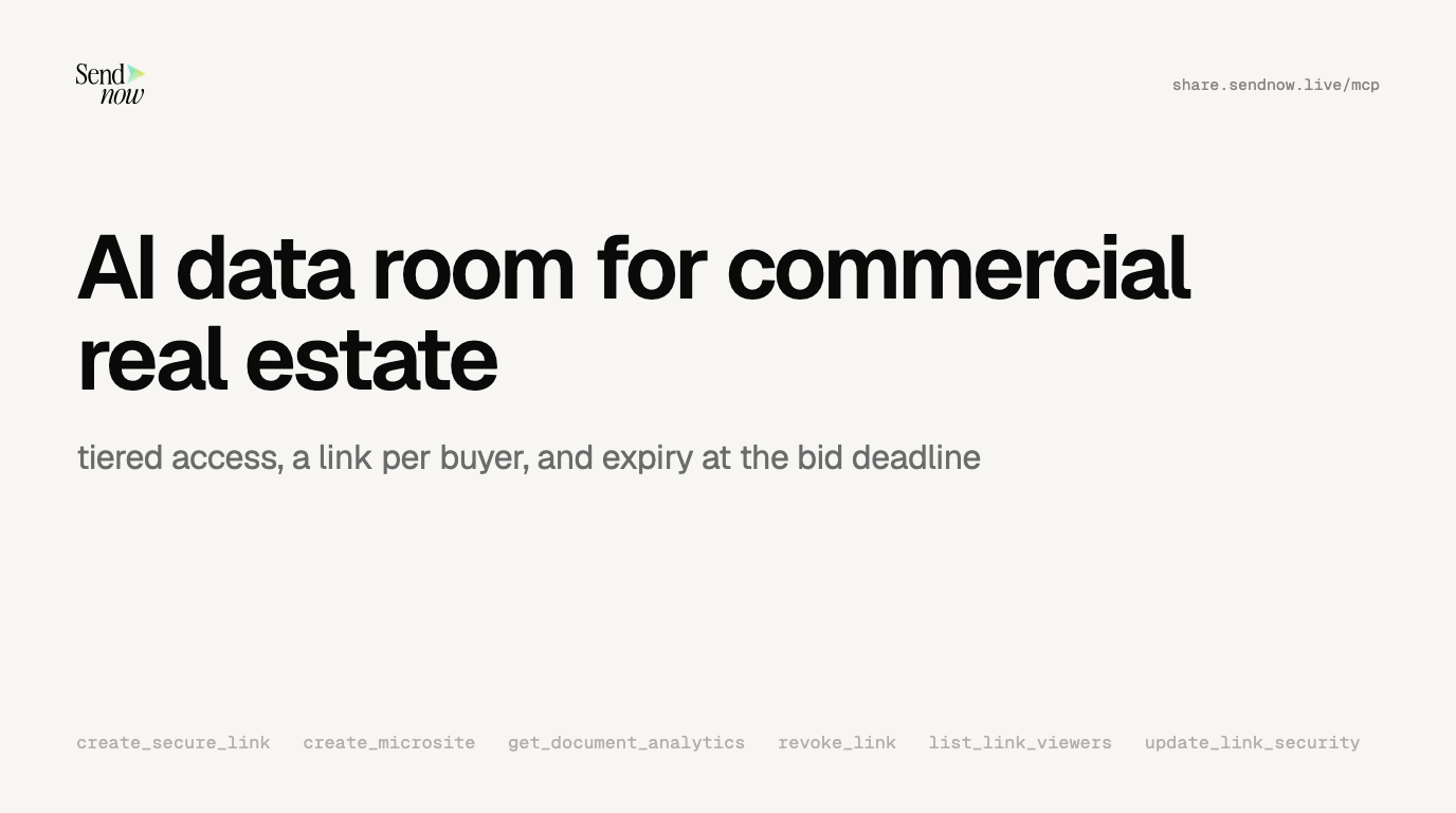 AI Data Room for Commercial Real Estate: Offering Rooms You Run by Asking (2026)
