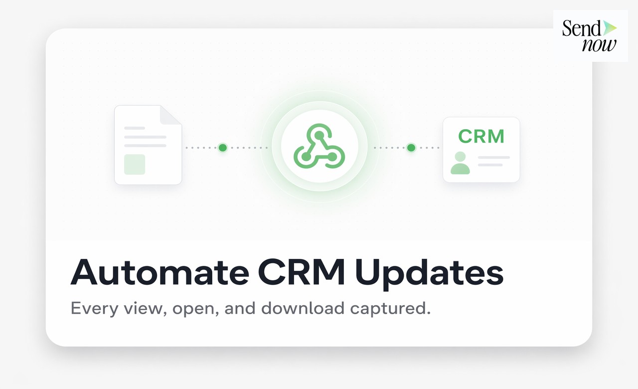 CRM record automatically updated with document open event from SendNow webhook