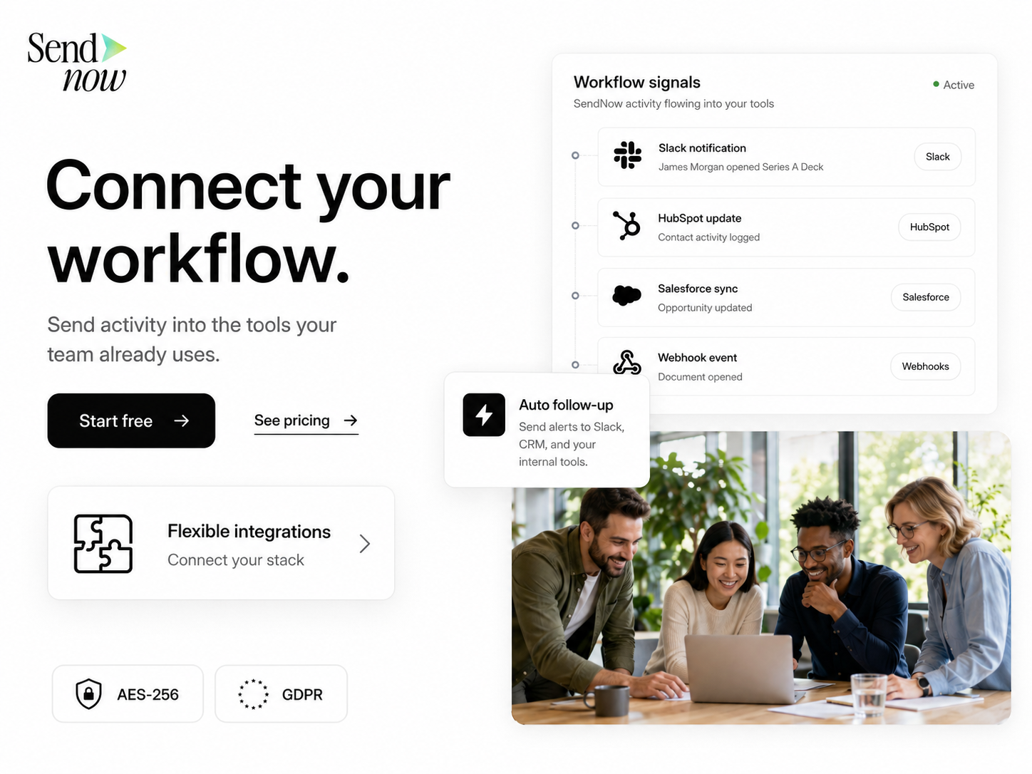 SendNow Webhook & CRM Integration