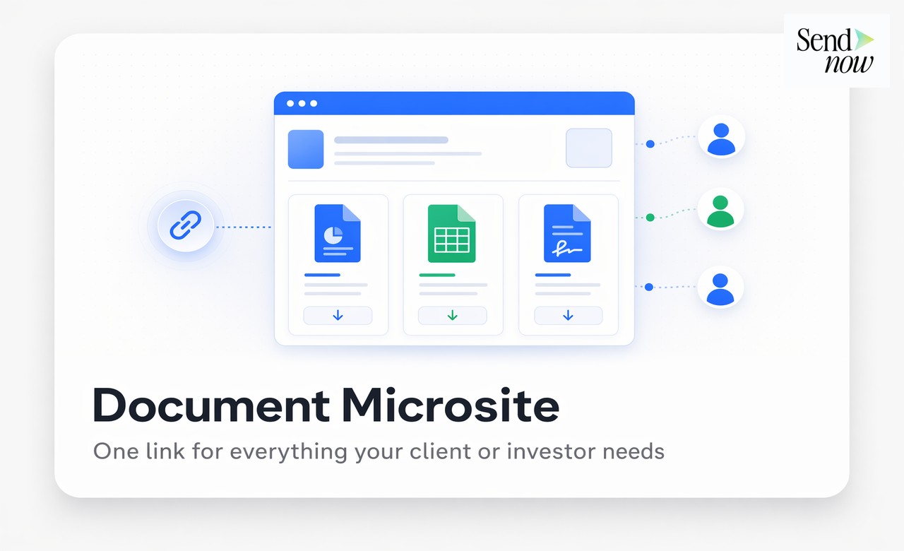 Qu'est-ce qu'un microsite documentaire et pourquoi remplace-t-il les pièces jointes par email ?