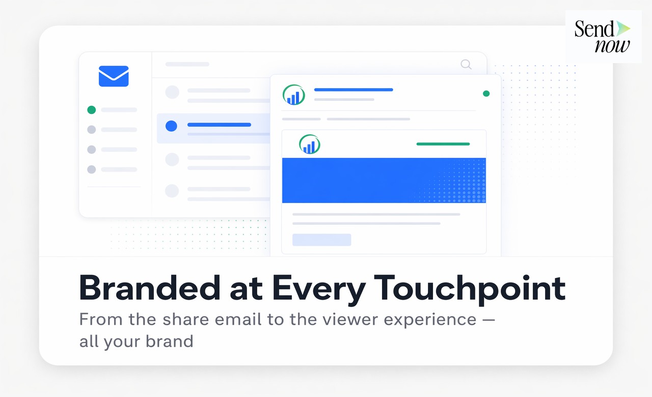 Branded at Every Touchpoint: From the share email to the viewer experience — all your brand