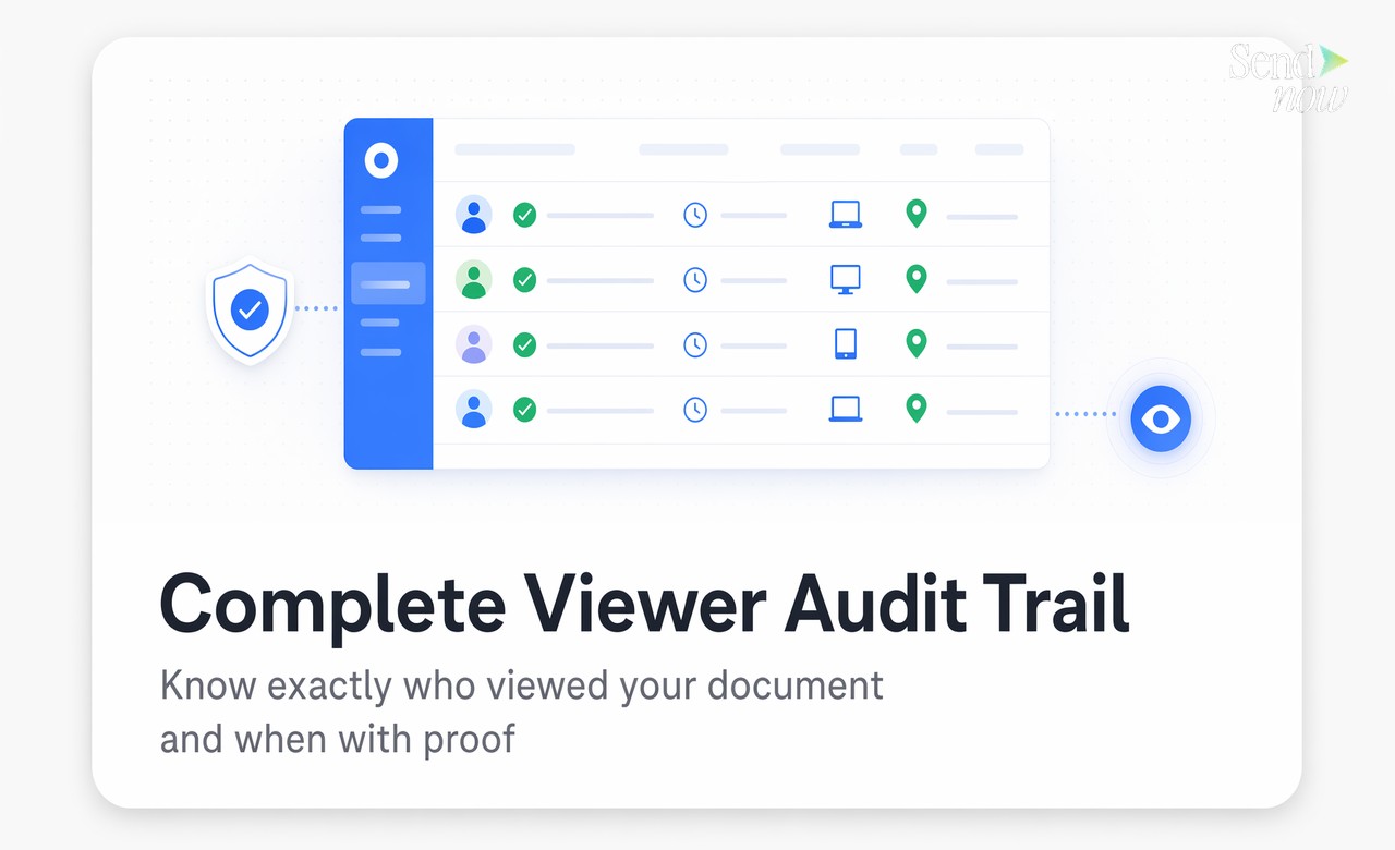 Audit Trail Completo del Visualizzatore — Sapere esattamente chi ha visualizzato il tuo documento e quando