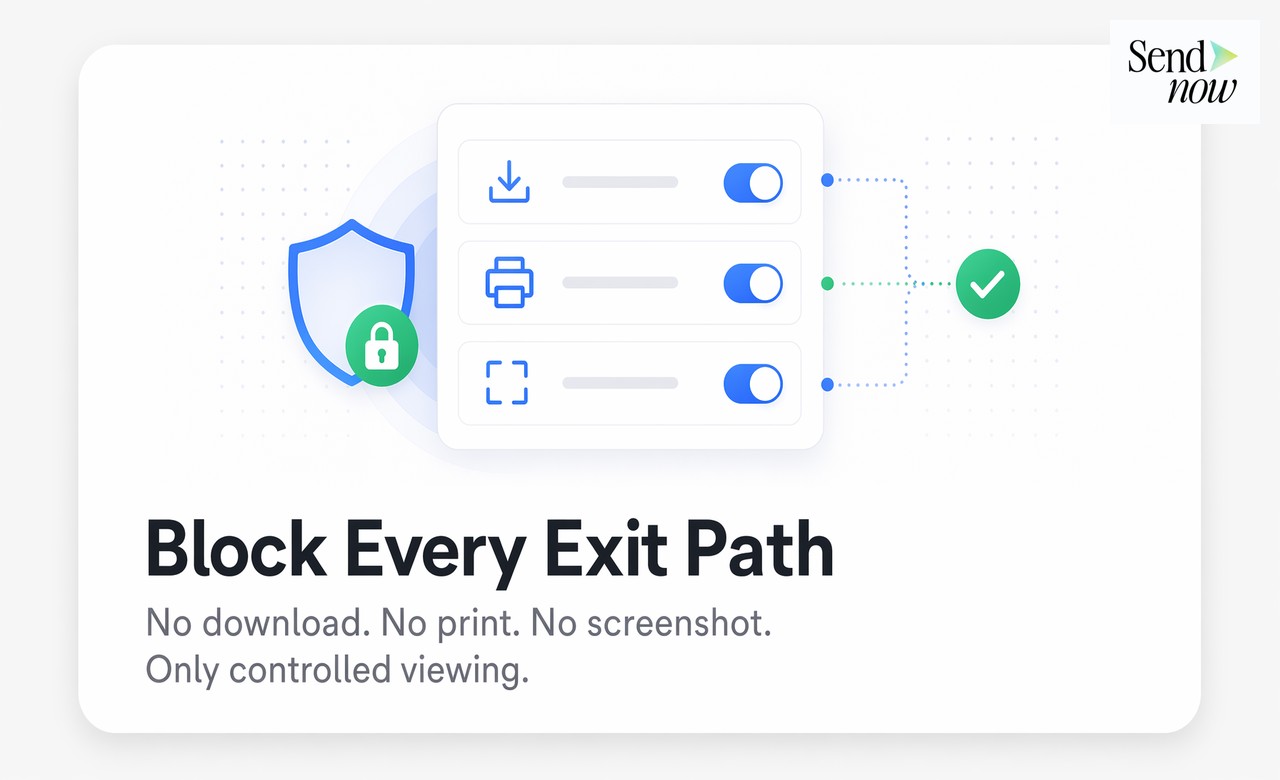 Block every exit path - permissions panel