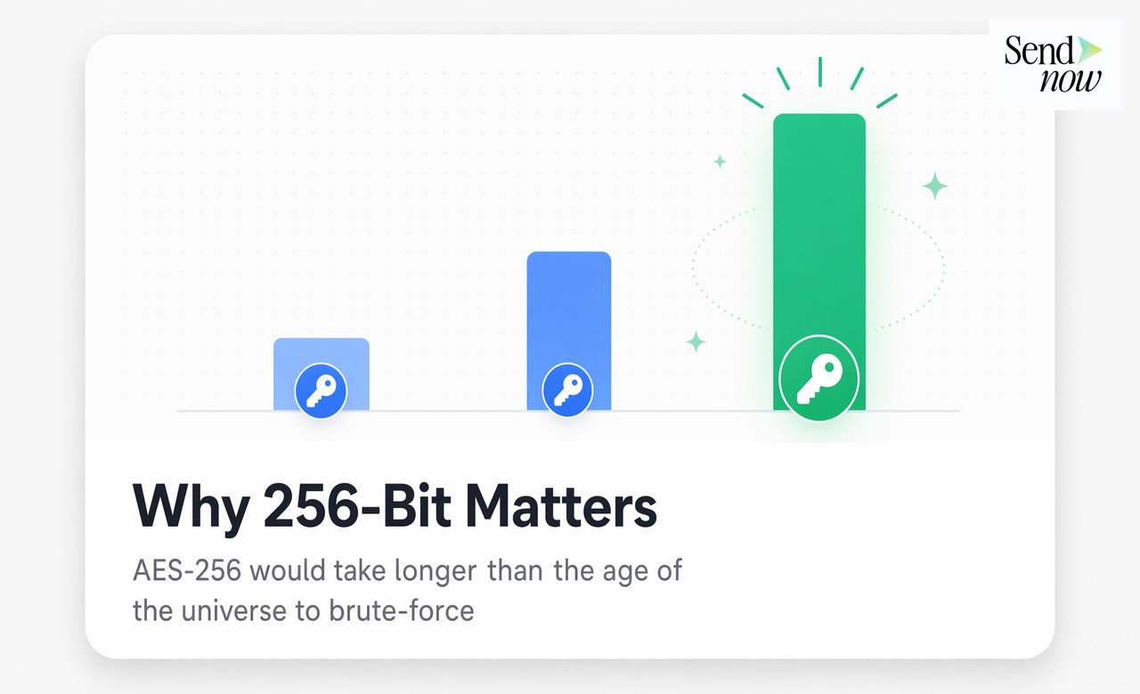 AES key size comparison: 128 vs 192 vs 256-bit strength