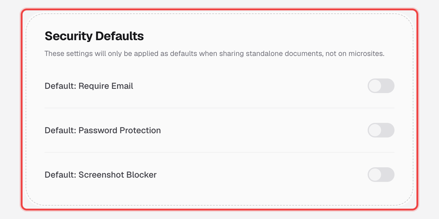 Security Defaults card, all three toggles off